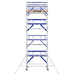 ASC Rollgerüst AGS Pro 305x135cm mit Carbon-Plattformen und doppelseitigem Geländer 9,3m Arbeitshöhe