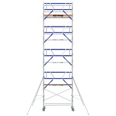 ASC Rollgerüst AGS Pro 190x135cm mit Carbon-Plattformen und einseitigem Geländer 10,3m Arbeitshöhe