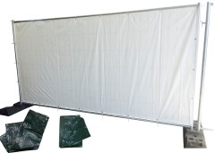Bauzaunplane in 3 Farben mit Rastermaß 3,50x2,00m