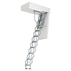Dolle Bodentreppe clickFIX® vario Alumium-Scherentreppe bis 415cm Raumhöhe mit U-Wert 0,49