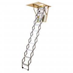 Dolle alu-fix Bodentreppe Scherentreppe bis 260cm Raumhöhe 80x70cm mit U-Wert 0,90