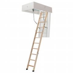 Dolle Bodentreppe clickFIX® 3-teilig bis 274cm Raumhöhe mit U-Wert 0,49 Deckenöffnung 120x60cm