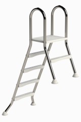 Eichenwald Poolleiter Modell 57 Hochbeckenleiter freistehend Beckenhöhe 1,20m/0,40m 4/1-Stufen