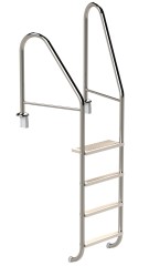 Eichenwald Poolleiter Modell 07 Marina Öffentlich Einbauhalterung Beckentiefe 1340mm 4 Stufen