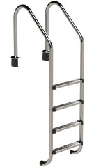Eichenwald Poolleiter Modell 56 Tiefbeckenleiter weite Ausladung Leiterlänge 1224mm 4 Stufen