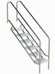 Eichenwald Pooltreppe Modell 08.1 Miami Beckentiefe 1599mm Ausladung 1538mm 6 ABS-Stufen