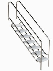 Eichenwald Pooltreppe Modell 08.1 Miami Beckentiefe 1799mm Ausladung 1838mm 7 ABS-Stufen