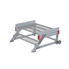 Euroline 514 Anstieg 45° 1000mm Stufenbreite 2 Stufen Stahl Gitterrost