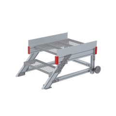 Euroline 514 Anstieg 45° 600mm Stufenbreite 2 Stufen Stahl Gitterrost