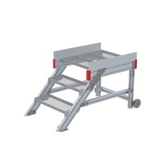 Euroline 514 Anstieg 45° 600mm Stufenbreite 3 Stufen Stahl Gitterrost