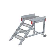 Euroline 514 Anstieg 45° 600mm Stufenbreite 4 Stufen Stahl Gitterrost