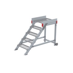 Euroline 514 Anstieg 45° 600mm Stufenbreite 5 Stufen Stahl Gitterrost