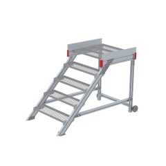 Euroline 514 Anstieg 45° 800mm Stufenbreite 5 Stufen Stahl Gitterrost