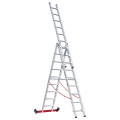 Euroline Premium 30778 Mehrzweckleiter 3-teilig 3x9 Sprossen