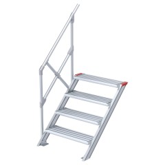 Euroline 510 Treppe 45° 800mm Stufenbreite 4 Stufen