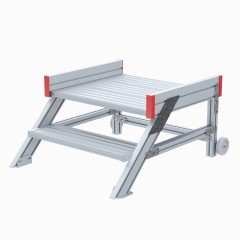 Euroline 514 Anstieg 45° 800mm Stufenbreite 2 Stufen Alu gerieft