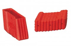 Euroline Premium Leiterfuß rot links 74x25mm Paar