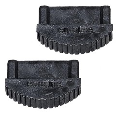 Euroline Premium Leiterfuß schwarz 64x25mm Paar