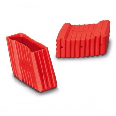 Euroline Premium Leiterfuß rot links 64x25mm Paar