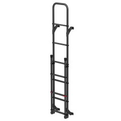 Frankana Deluxe DJ Deep Black von Fiamma klappbare Außenleiter Wohnmobilleiter 8 Stufen
