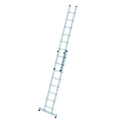 MUNK Schiebeleiter mit Traverse 2x8 Sprossen