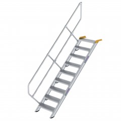 MUNK Treppe 45°  inkl. einen Handlauf, 600mm Stufenbreite, 9 Stufen