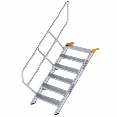 MUNK Treppe 45°  inkl. einen Handlauf, 800mm Stufenbreite, 6 Stufen