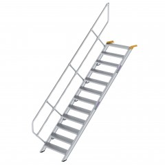 MUNK Treppe 45°  inkl. einen Handlauf, 800mm Stufenbreite, 12 Stufen