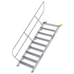 MUNK Treppe 45°  inkl. einen Handlauf, 1000mm Stufenbreite, 9 Stufen