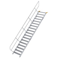 MUNK Treppe 45°  inkl. einen Handlauf, 1000mm Stufenbreite, 19 Stufen