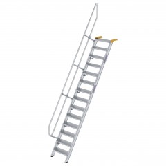 MUNK Treppe 60°  inkl. einen Handlauf, 600mm Stufenbreite, 14 Stufen