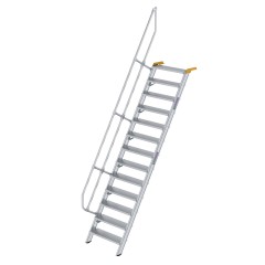 MUNK Treppe 60°  inkl. einen Handlauf, 800mm Stufenbreite, 13 Stufen