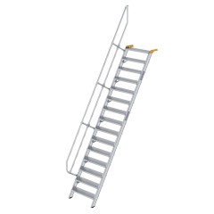 MUNK Treppe 60°  inkl. einen Handlauf, 800mm Stufenbreite, 15 Stufen