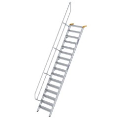 MUNK Treppe 60°  inkl. einen Handlauf, 800mm Stufenbreite, 17 Stufen