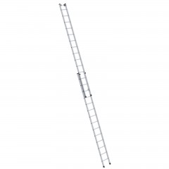 MUNK Aluminium-Schiebeleiter 2-teilig ohne Traverse 2x14 Sprossen