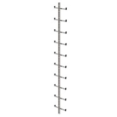 MUNK Einholmleiter Edelstahl V4A Länge 2,80m