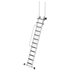 MUNK Geschossleiter 4,0m AH mit Clip-Step R13 und Handlauf 12 Stufen