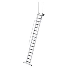 MUNK Geschossleiter 5,0m AH mit Clip-Step R13 und Handlauf 16 Stufen