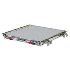 Munk Gleispodest fahrbar Alu geriffelt R9
