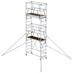 MUNK Klappgerüst SG 0,75x1,80m mit Ausleger und Sicherheitsgeländer 6,04m AH