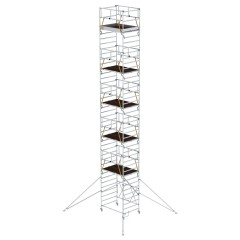 MUNK Klappgerüst SG 1,35x2,45m mit Ausleger und Sicherheitsgeländer 13,04m AH