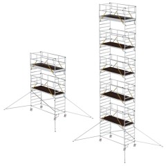 MUNK Rollgerüst SG mit Doppelplattform und Ausleger