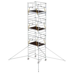 MUNK Rollgerüst SG mit Doppelplattform 1,35x1,80m und Ausleger 8,43m AH