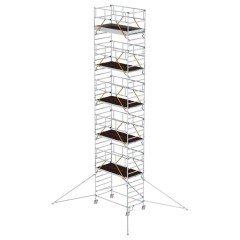 MUNK Rollgerüst SG mit Doppelplattform 1,35x2,45m und Ausleger 12,35m AH