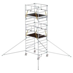 MUNK Rollgerüst SG mit Doppelplattform 1,35x2,45m und Ausleger 6,47m AH