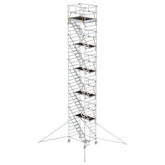 MUNK Rollgerüst SG mit Schrägaufstiegen 1,35x1,80m und Ausleger 12,35m AH