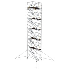 MUNK Rollgerüst SG mit Schrägaufstiegen 1,35x2,45m und Ausleger 12,35m AH