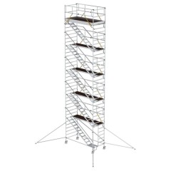 MUNK Rollgerüst SG mit Schrägaufstiegen 1,35x3,00m und Ausleger 12,35m AH