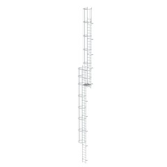 MUNK ortsfeste Steigleitern Aluminium, 15,96m SH