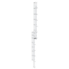 MUNK ortsfeste Steigleitern Aluminium, 17,92m SH